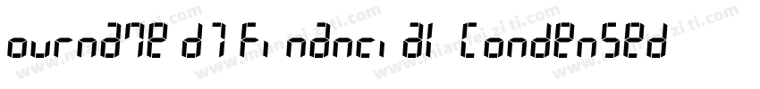 ourname D7 Financial Condensed字体转换